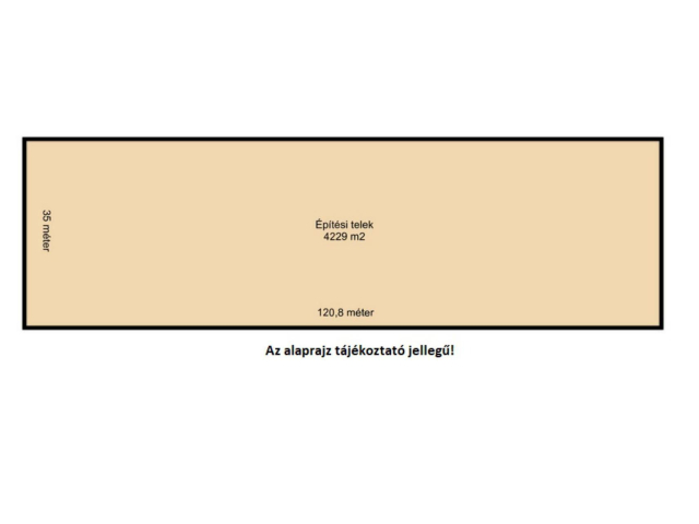 4229 m2-es összközműves építési telek fürdő ővezetben!