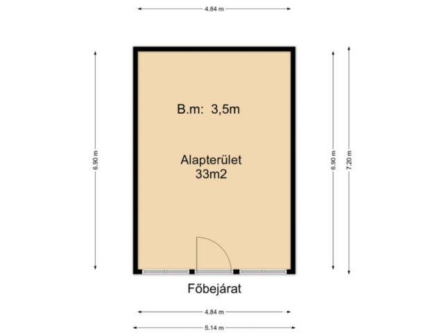 Zárt udvarban eladó 33m2-es helység, sok lehetőséggel!