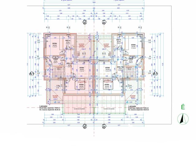 Debrecen egyik legkedveltebb kertvárosi részén ELADÓ IKERHÁZ